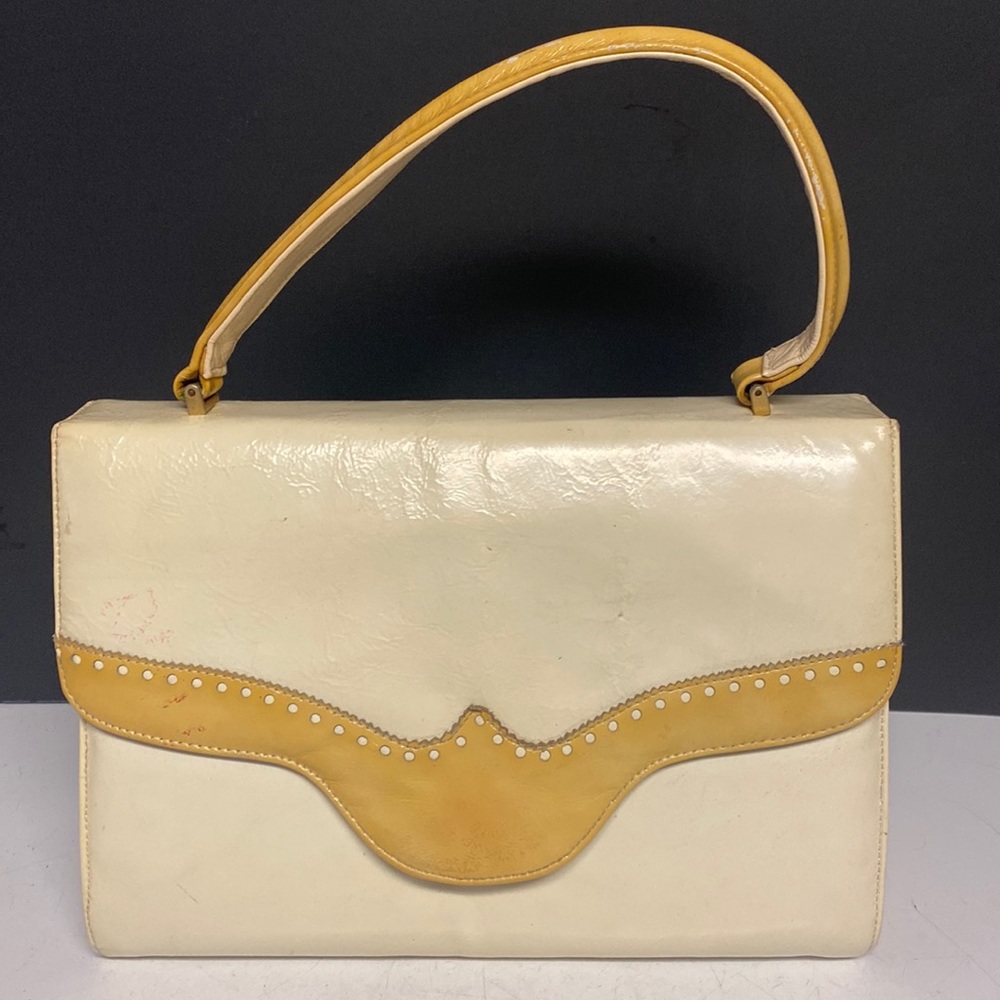 Palizzio Bags Vintage Retro Hinged Handbag Purse